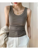 Ribbed Knitted Casual Vest