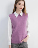 Merino Wool Sleeveless Knit Vest