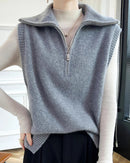 Half-Zip Merino Wool Vest