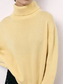 Turtleneck Oversized Knitted Pullover