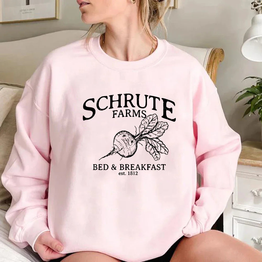 Schrute Farms Long Sleeve Pullover Sweatshirt