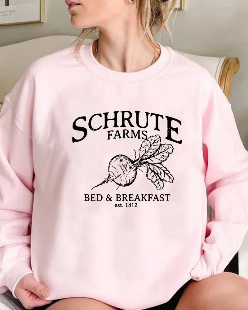 Schrute Farms Long Sleeve Pullover Sweatshirt