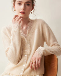 Cashmere Casual V-Neck Knit Sweater