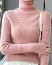 Wool Long-Sleeved Turtleneck Slim Fit Sweater