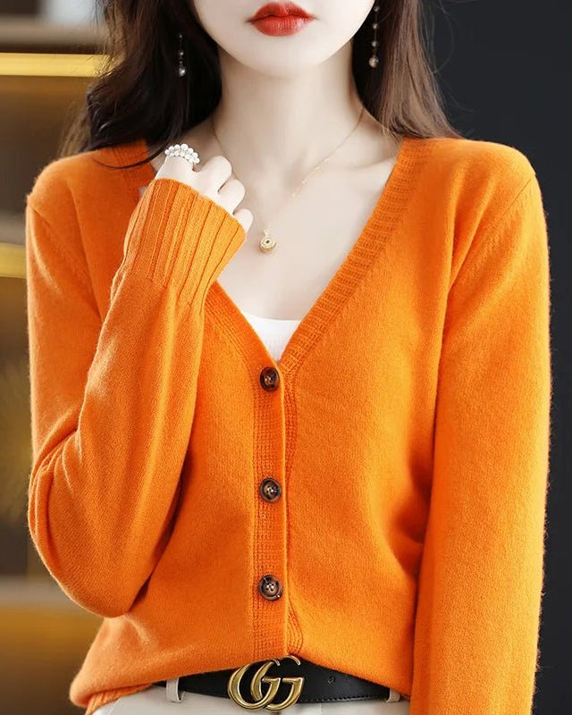 Wool Knitted Causal Cardigan