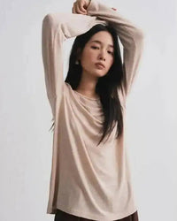 Modal Cashmere Blend Long-Sleeve Tee