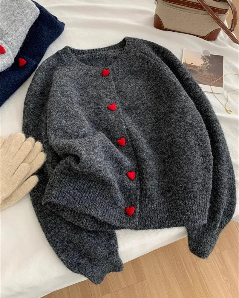 Women's Minimal Knit Cardigan Sweater