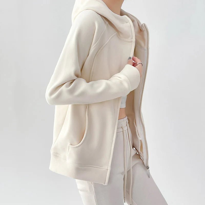 Slim Fit Zipper Up Hoodies