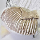 Velvet High Waist Pleated Skirt