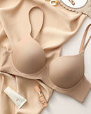 Plus-Size Pure Cotton Thin Cup Push-Up Bra