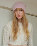 Rolled-Edge Wool Slouch Beanie