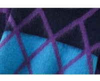 Geometry Round-Neck Knitted Sweater