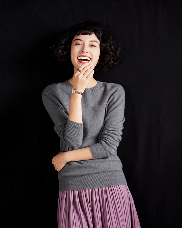 Cashmere Casual Crew Neck Loose Sweater