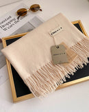 Thick Faux-Cashmere Shawl