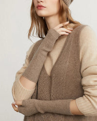 Fine-Knit Cashmere Arm Warmers