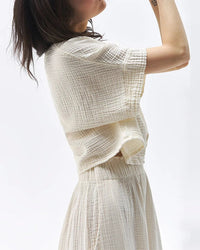 Cotton Oversized V-Neck Tee