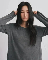 Modal Cashmere Blend Long-Sleeve Tee