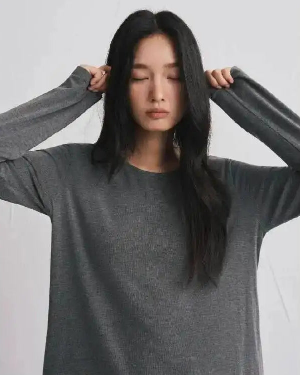 Modal Cashmere Blend Long-Sleeve Tee