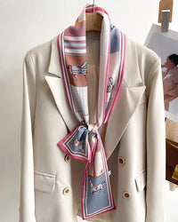 Women's Printed Silk Scarf & Shawl