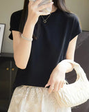 Solid-Color Sleeveless Knit Top