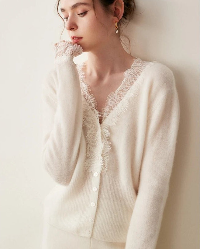 Cashmere Casual V-Neck Knit Sweater
