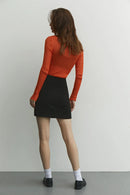 Slim See-Through Pullover Top