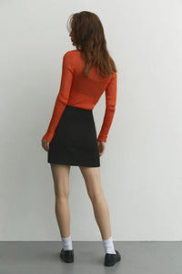 Slim See-Through Pullover Top