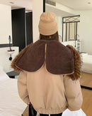 Relaxed Hooded Toggle Winter Jacket