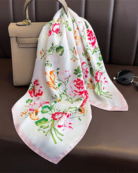 Multifunction Paisley Square Silk Scarf