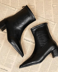 Stylish Retro Platform Party Ankle Boots