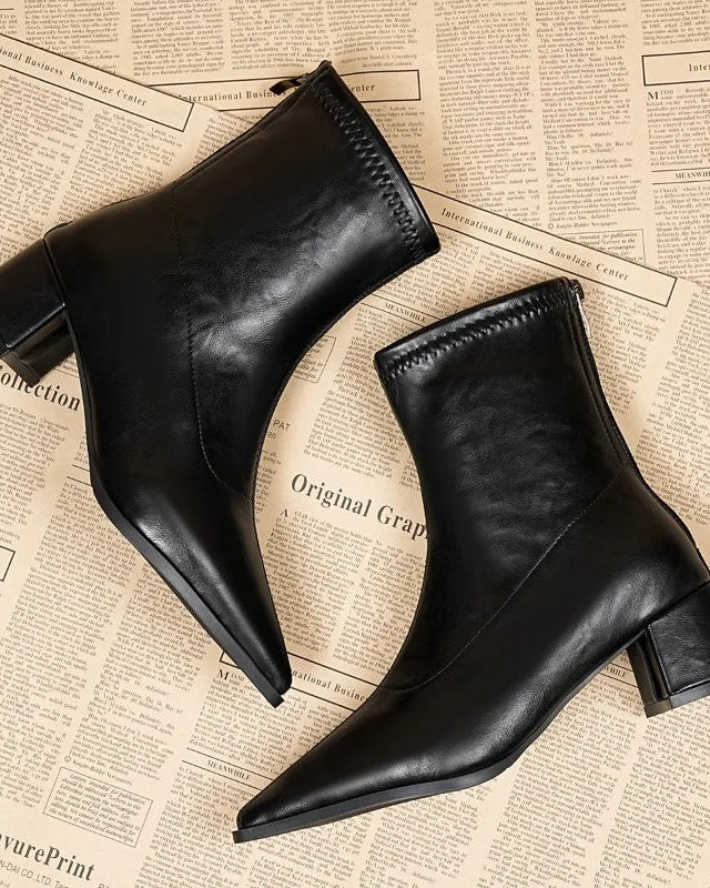 Stylish Retro Platform Party Ankle Boots