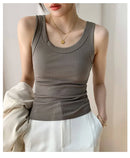 Ribbed Knitted Casual Vest