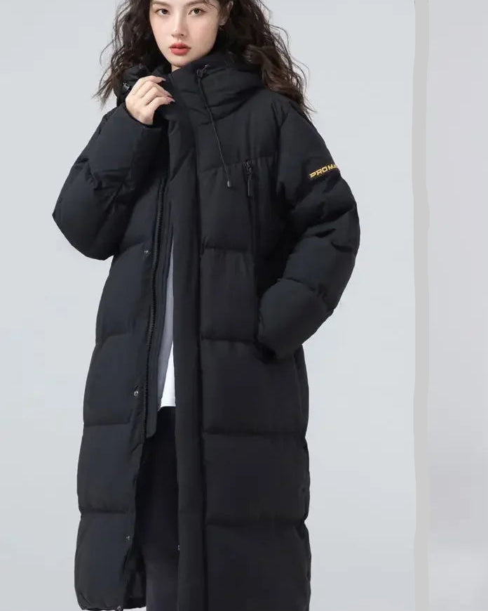 Longline Hooded Duck Down Coat