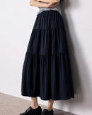 Layered A-Line Midi Cake Skirt