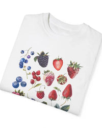 Aesthetic Berry Print Casual Cotton Top