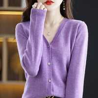 Wool Knitted Causal Cardigan