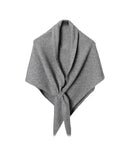Wool Blend Oversized Triangle Wrap Shawl