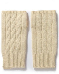 Wool Fingerless Thumb Hole Mittens