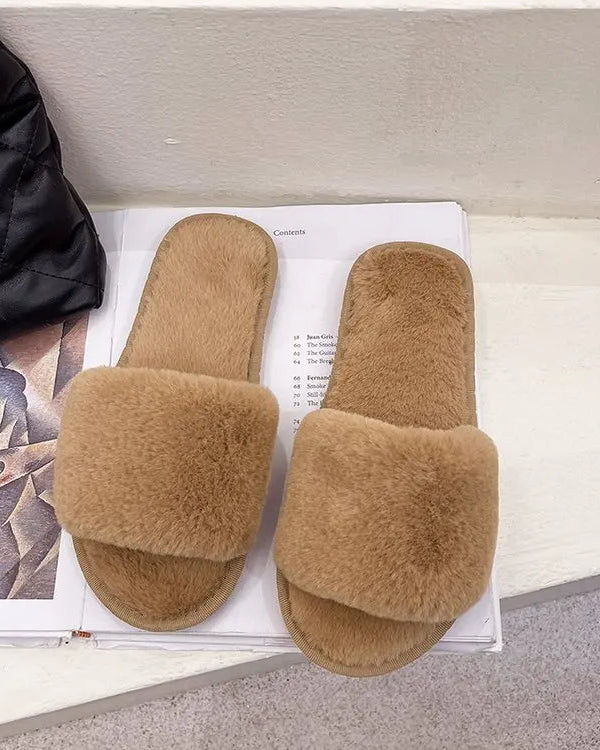 Fuzzy House Slippers