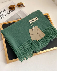 Thick Faux-Cashmere Shawl