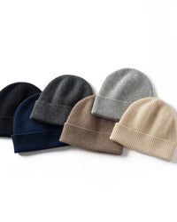 Solid Color Cashmere Soft Knit Hat