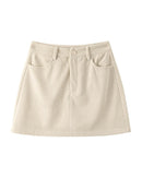 Corduroy Slim-Fit Mini Skirt