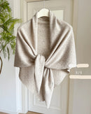 Wool Oversized Triangle Shawl Scarf