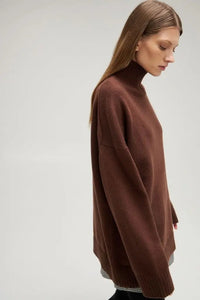 Oversized Casual Turtleneck Sweater
