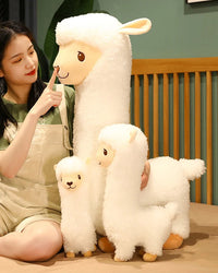 Furry Llama Alpaca Plush Stuffed Pillow Toy