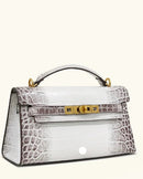 Luxury Crocodile-Print Handbag