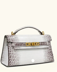 Luxury Crocodile-Print Handbag