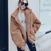 Teddy Fleece Faux Fur Jacket