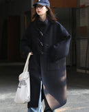 Horn Button Wool Blend Coat
