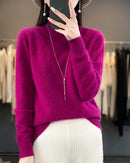 Mink Cashmere Turtleneck Sweater